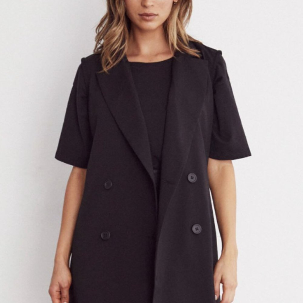Vetta Convertible Blazer Dress, Black, Large, New - Picture 4 of 8